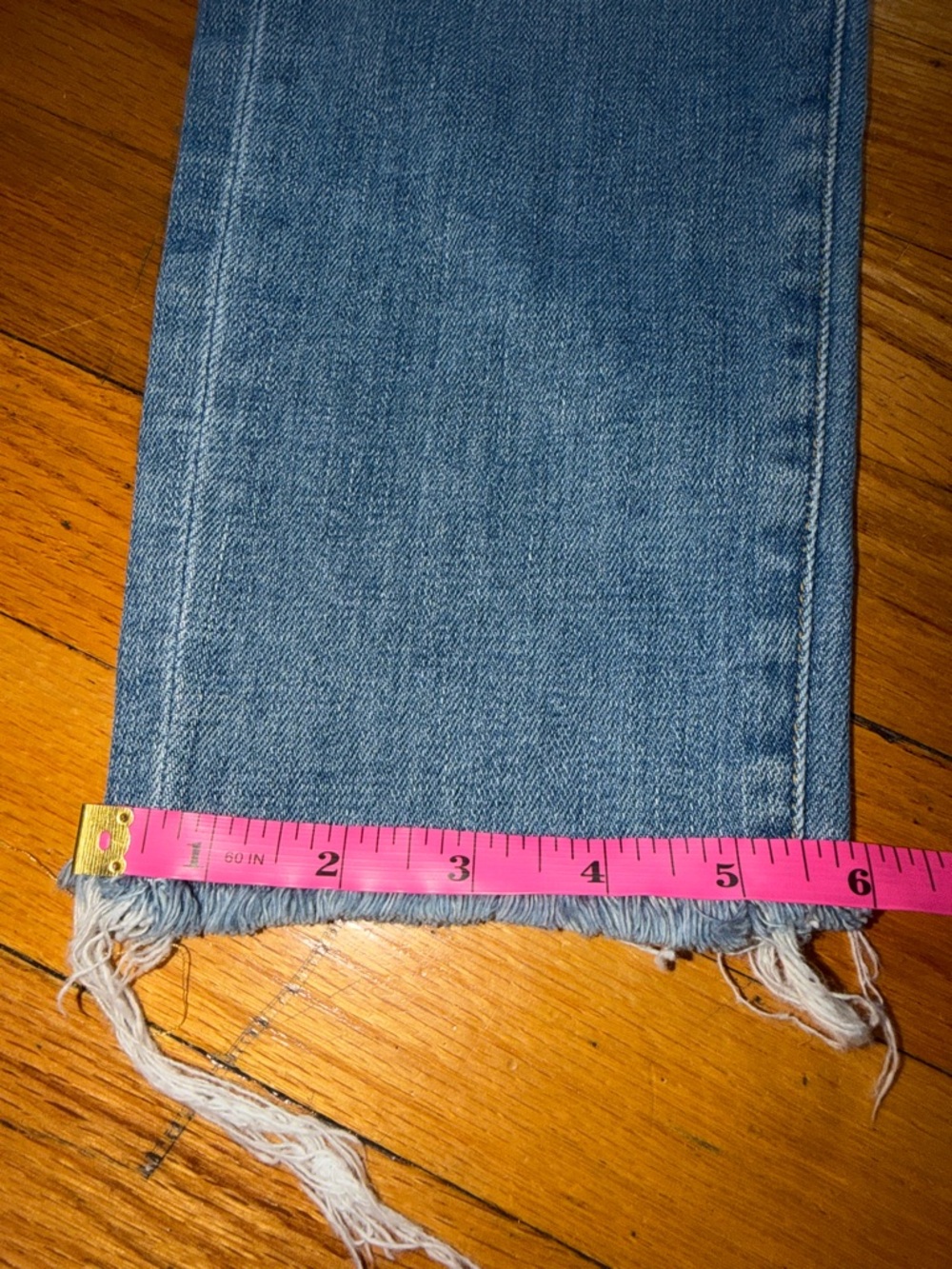 Frame Denim Light Blue Cropped High-Rise Slim Jeans - Picture 6 of 7